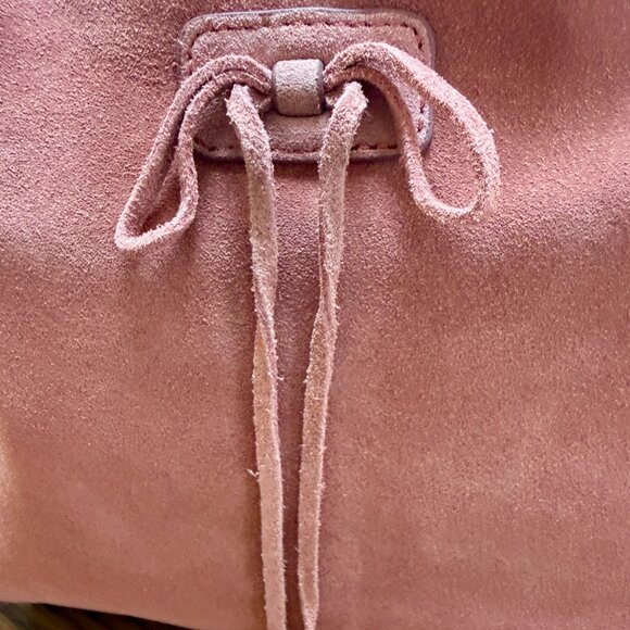 LUCKY BRAND Clem Suede Hobo Bag Brick Dust Viral TikTok - NWT - So CUTE! - Picture 12 of 12